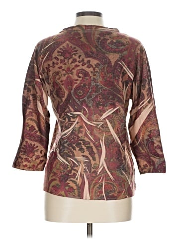 Jane Ashley 3/4 Sleeve Blouse (view 2)