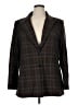 Veronica Beard Plaid Brown Wool Blazer Size 16 - photo 1