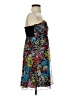 Betsey Johnson 100% Polyester Print Blue Cocktail Dress Size 4 - photo 4