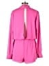 Superdown 100% Polyester Solid Pink Romper Size L - photo 2