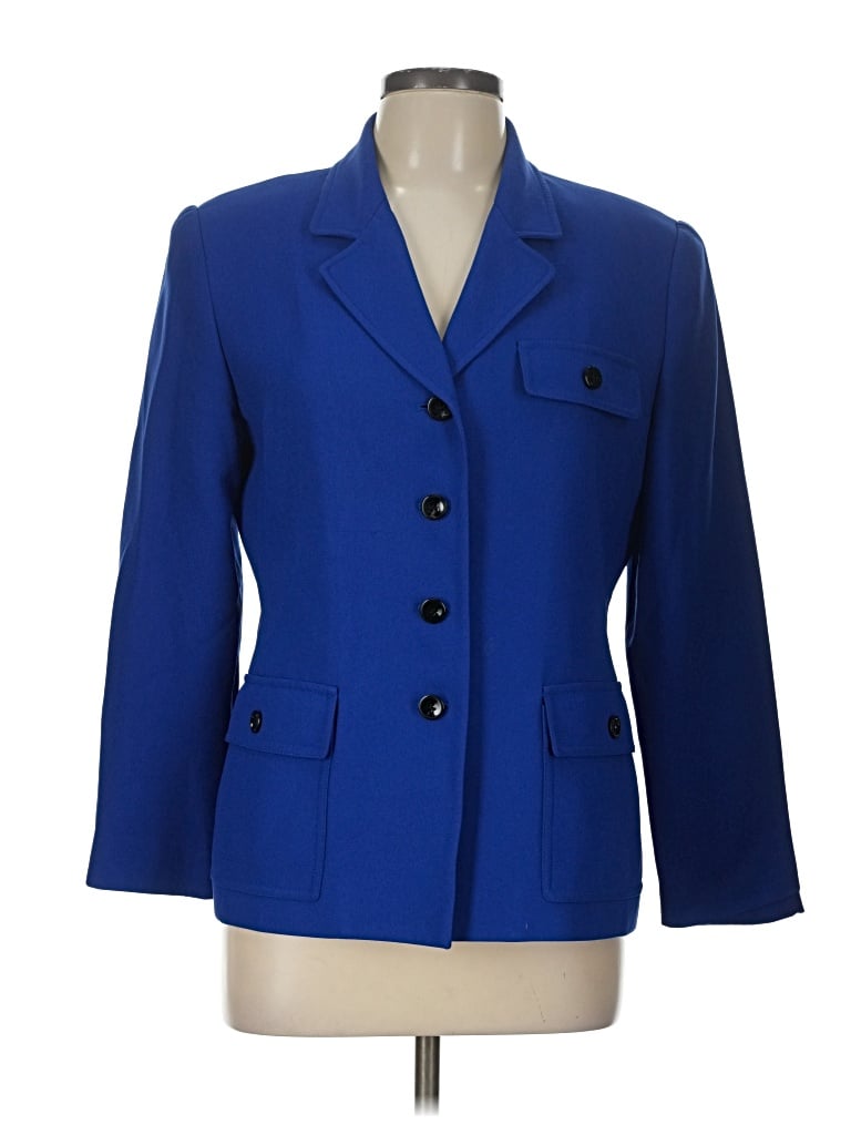 Pre-owned Kasper A.s.l. Blazer Jacket In Blue