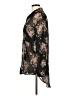 Line & Dot 100% Polyester Floral Black Long Sleeve Blouse Size L - photo 5
