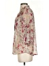 Bellatrix 100% Polyester Floral Tan 3/4 Sleeve Blouse Size S - photo 5