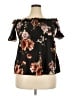 Boohoo Black Short Sleeve Blouse Size 18 - photo 1