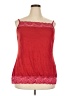 Maurices 100% Polyester Red Sleeveless Top Size 20 (2) - photo 1