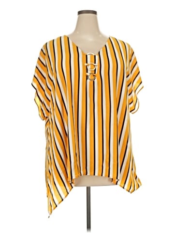 NY Collection Short Sleeve Blouse (view 1)