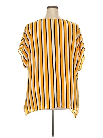 NY Collection Short Sleeve Blouse (view 2)