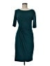 Connected Apparel Solid Teal Cocktail Dress Size 8 - photo 1