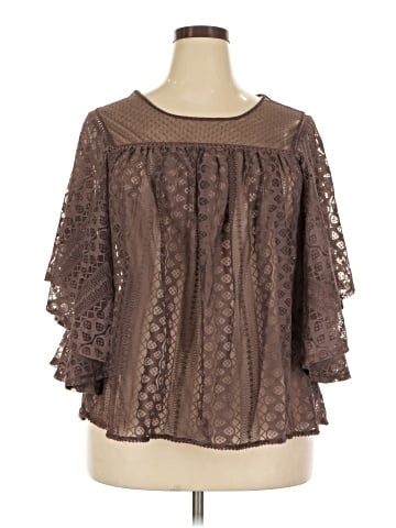 Maurices 3/4 Sleeve Blouse (view 1)