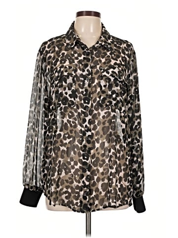 DKNY Long Sleeve Blouse (view 1)