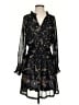 Aqua 100% Polyester Paisley Black Cocktail Dress Size S - photo 1