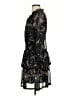 Aqua 100% Polyester Paisley Black Cocktail Dress Size S - photo 5