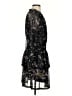 Aqua 100% Polyester Paisley Black Cocktail Dress Size S - photo 4