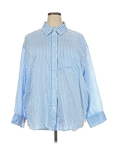 H&M 3/4 Sleeve Button-Down Shirt (view 1)