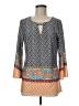 New Directions Gray 3/4 Sleeve Blouse Size M - photo 1