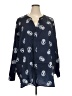 BLOOMCHIC Blue Long Sleeve Blouse Size 28 - photo 1