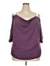 Assorted Brands Purple 3/4 Sleeve Top Size 3X - photo 1