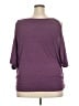 Assorted Brands Purple 3/4 Sleeve Top Size 3X - photo 2