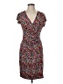 Laundry by Design Print Brown Cocktail Dress Size 6 - photo 1