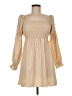 Shein 100% Polyester Solid Tan Casual Dress Size 6 - photo 1
