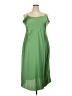 J.Crew 100% Polyester Solid Green Casual Dress Size 20 - photo 1