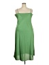J.Crew 100% Polyester Solid Green Casual Dress Size 20 - photo 2