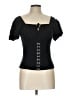 Hot Topic Black Short Sleeve Top Size Lg (0) - photo 1