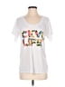 Bella White Short Sleeve T-Shirt Size S - photo 1