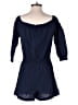 Mud Pie 100% Cotton Solid Blue Romper Size M - photo 2