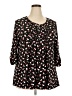 Cocomo Black 3/4 Sleeve Blouse Size 2X - photo 1