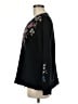 Johnny Was 100% Cotton Floral Black Pullover Sweater Size M - photo 5