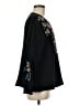 Johnny Was 100% Cotton Floral Black Pullover Sweater Size M - photo 4