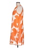 Nine West 100% Polyester Graphic Orange Casual Dress Size 12 - photo 5