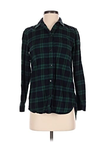 Madewell Classic Ex-Boyfriend Shirt in Dark Plaid (view 1)
