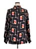 Zara Print Black Long Sleeve Blouse Size XL - photo 1