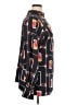 Zara Print Black Long Sleeve Blouse Size XL - photo 4
