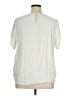 Lane Bryant 100% Rayon Ivory Short Sleeve Blouse Size 16 - photo 2