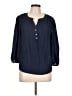 Adrienne Vittadini 100% Polyester Blue 3/4 Sleeve Blouse Size L - photo 1