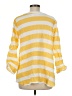 Kaktus Stripes Yellow 3/4 Sleeve Blouse Size M - photo 2