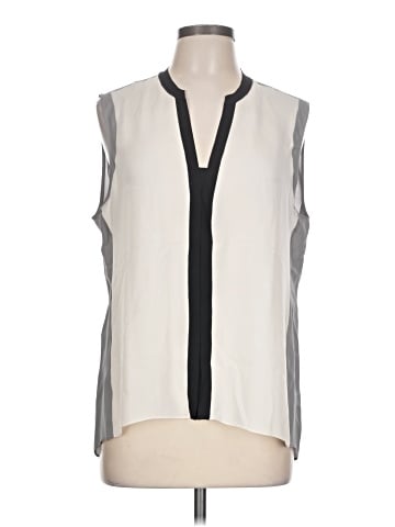 Elie Tahari Sleeveless Silk Top (view 1)