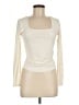 Pink Rose Ivory Long Sleeve Top Size M - photo 1