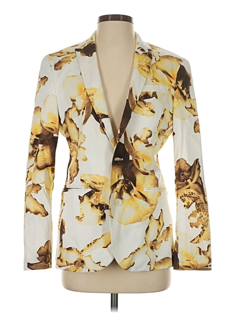 Pre-owned Assorted Brands Blazer Jacket In Gold