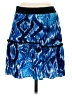 Cynthia Steffe 100% Silk Tie-dye Blue Silk Skirt Size 0 - photo 2