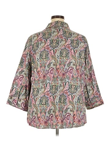 Foxcroft 3/4 Sleeve Button-Down Shirt (view 2)
