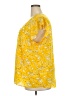 Carolina Belle 100% Polyester Yellow Short Sleeve Blouse Size 2X - photo 5