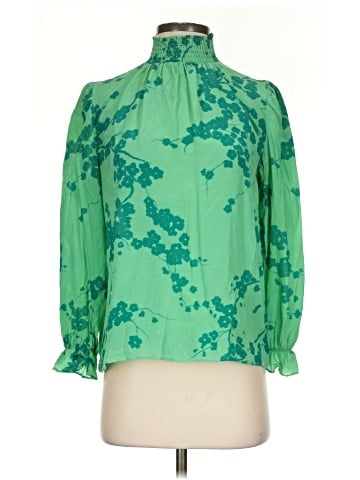 Tucker 3/4 Sleeve Silk Top (view 1)