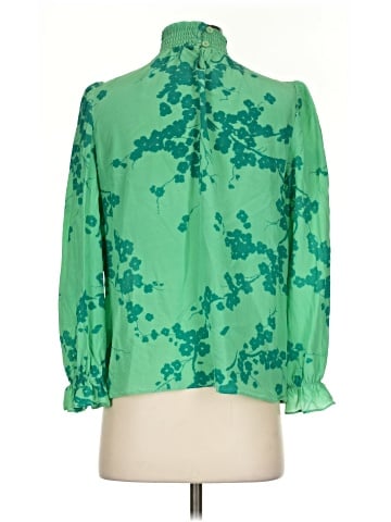 Tucker 3/4 Sleeve Silk Top (view 2)