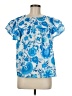 Flying Tomato 100% Polyester Blue Short Sleeve Blouse Size M - photo 1