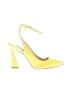 Nine West 100% Leather Yellow Heels Size 9 1/2 - photo 1