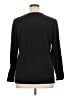 Fashion Bug Black Long Sleeve Blouse Size 1X - photo 2